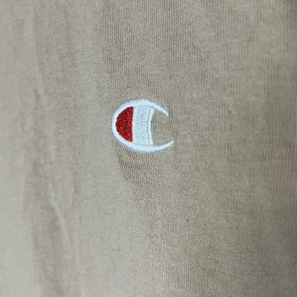 Short sleeve, tan, Champion shirt, women’s extra small. - Picture 5 of 7